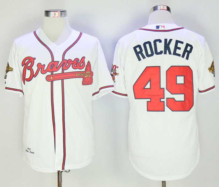 Atlanta Braves #49 John Rocker White Throwback Jersey,We sell and wholesale Atlanta Braves #49 John Rocker White Throwback Jersey on line form chian!